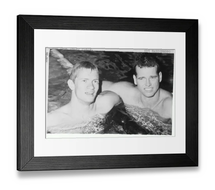 Framed Print : Michael Troy and Dave Gillanders Smiling Framed Print : Michael Troy and Dave Gillanders Smiling