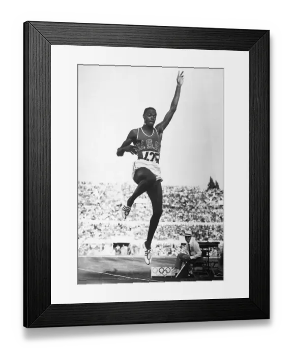 Framed Print : Ralph Boston Competes in Long Jump Framed Print : Ralph Boston Competes in Long Jump