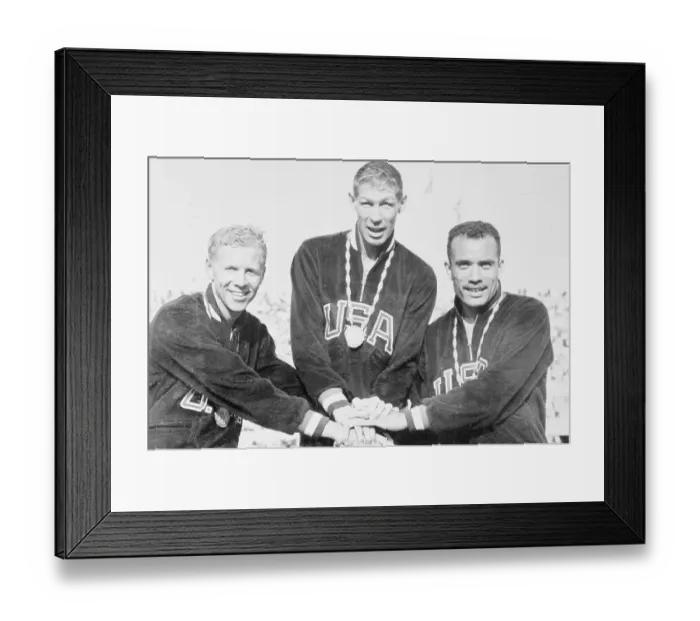 Framed Print : Glenn Davis with Cliff Cushman and Dick Howard Framed Print : Glenn Davis with Cliff Cushman and Dick Howard