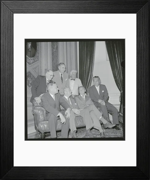Framed Print : Prescott Bush Posing with Colleagues Framed Print : Prescott Bush Posing with Colleagues