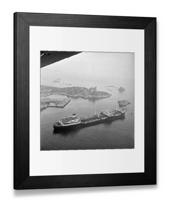 Framed Print : Tanker Aground Near Shore and Islands Framed Print : Tanker Aground Near Shore and Islands