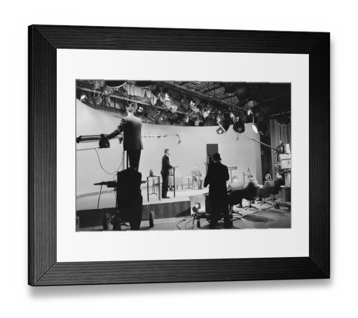 Framed Print : Presidential Debate Between Kennedy and Nixon Framed Print : Presidential Debate Between Kennedy and Nixon