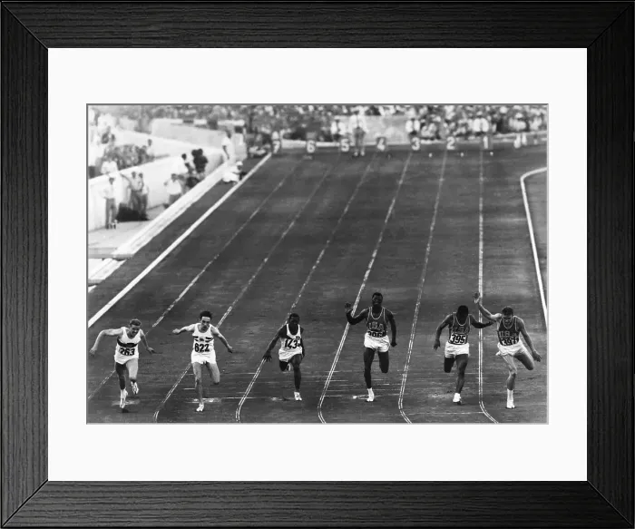 Framed Print : German Sprinter Winning Olympic Dash Framed Print : German Sprinter Winning Olympic Dash