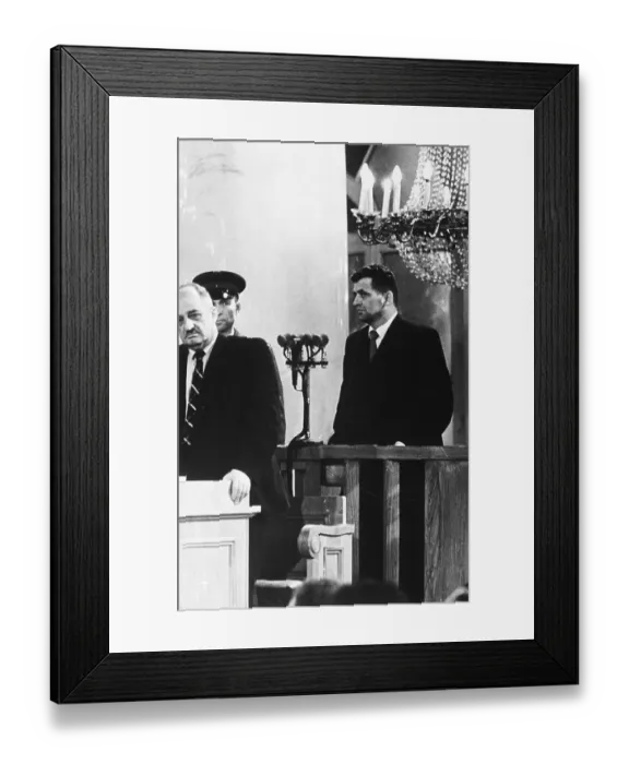 Framed Print : Francis Gary Powers Receiving Sentence for Espionage Framed Print : Francis Gary Powers Receiving Sentence for Espionage