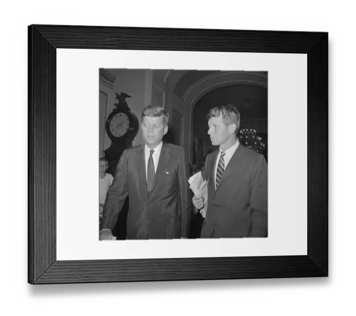Framed Print : Kennedy Brothers Speaking Framed Print : Kennedy Brothers Speaking