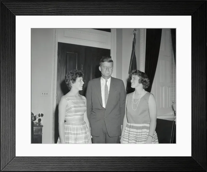 Framed Print : Senator John F. Kennedy with Young Admirers Framed Print : Senator John F. Kennedy with Young Admirers
