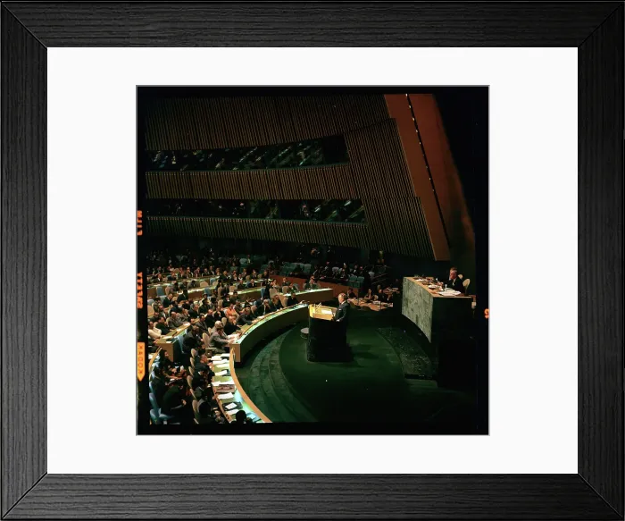 Framed Print : Marshal Tito at United Nations Framed Print : Marshal Tito at United Nations