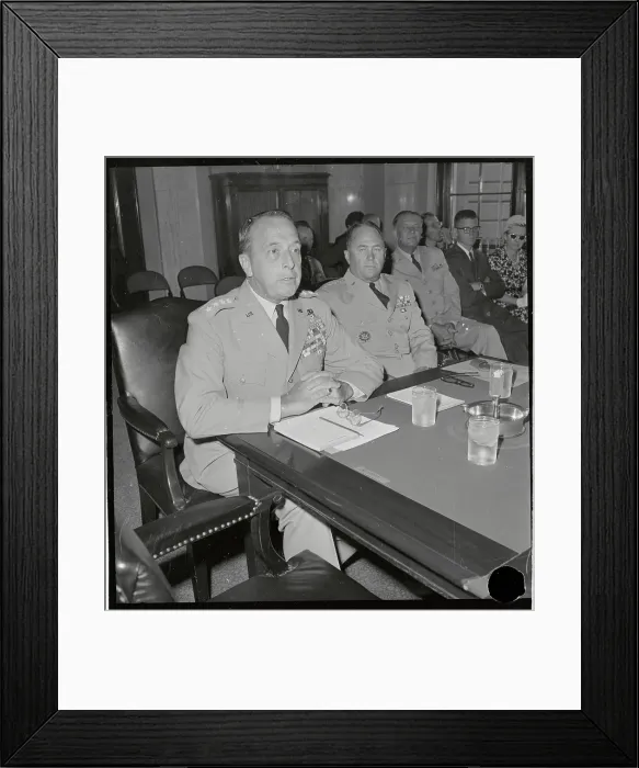 Framed Print : General Lyman L. Lemnitzer with Colleagues at Conference Table Framed Print : General Lyman L. Lemnitzer with Colleagues at Conference Table