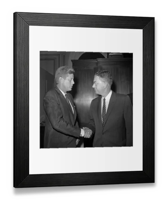 Framed Print : John Kennedy Greeting Governor S. Ernest Vandiver Framed Print : John Kennedy Greeting Governor S. Ernest Vandiver