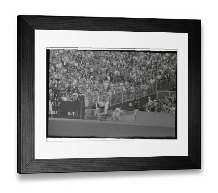Framed Print : Roger Maris Jumping to Catch Baseball Framed Print : Roger Maris Jumping to Catch Baseball