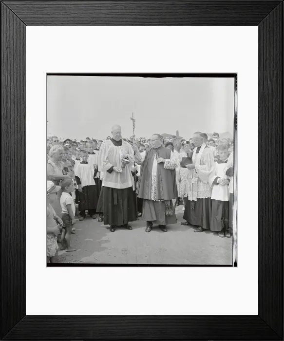 Framed Print : Reverend Blessing Waters in Ceremony Framed Print : Reverend Blessing Waters in Ceremony