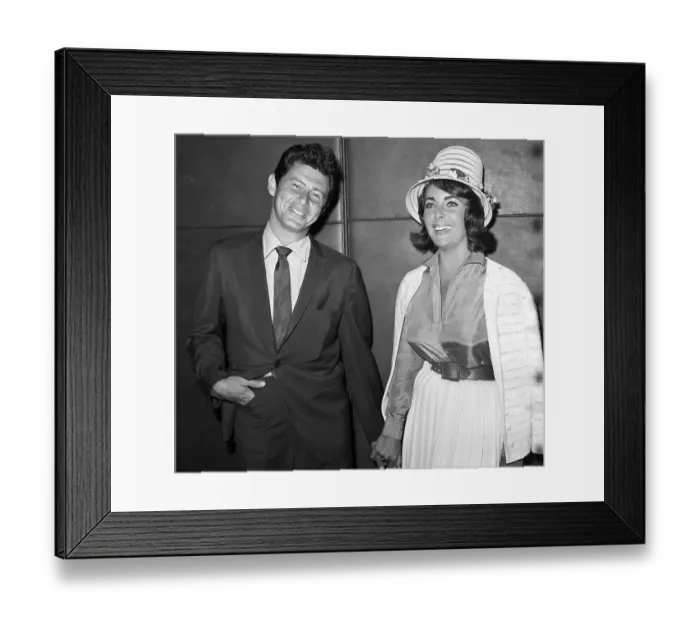 Framed Print : Eddie Fisher and Elizabeth Taylor Framed Print : Eddie Fisher and Elizabeth Taylor