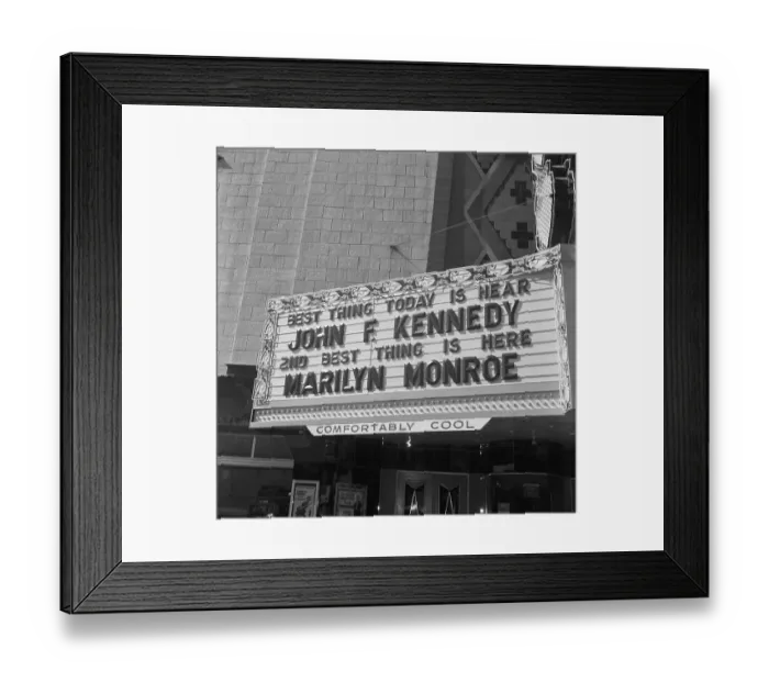 Framed Print : Marilyn Monroe and John F, Kennedy Framed Print : Marilyn Monroe and John F, Kennedy