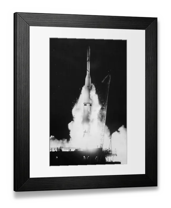 Framed Print : Rocket Launching in Darkness Framed Print : Rocket Launching in Darkness