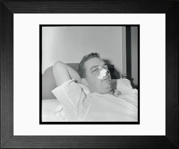 Framed Print : Jim Brewer in Hospital Framed Print : Jim Brewer in Hospital