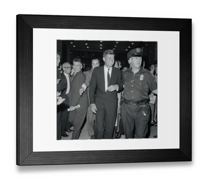 Framed Print : John F. Kennedy and Entourage Framed Print : John F. Kennedy and Entourage