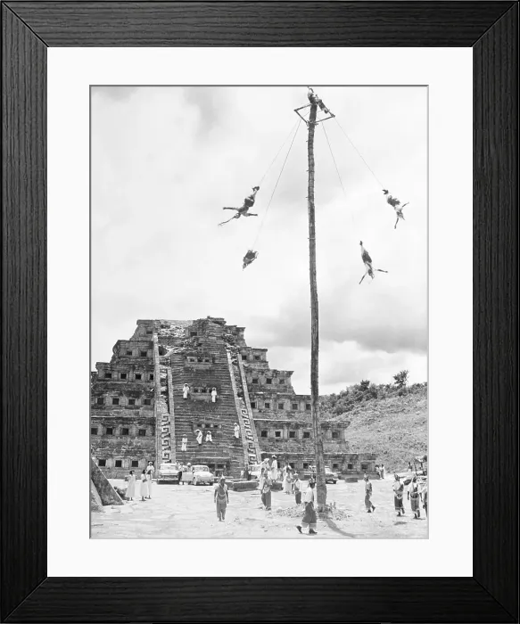 Framed Print : Event Showing Trapeze Performers in Rain Ritual Framed Print : Event Showing Trapeze Performers in Rain Ritual