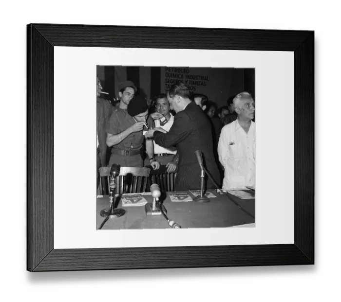 Framed Print : Jacob Arbenz Before Giving Speech Framed Print : Jacob Arbenz Before Giving Speech