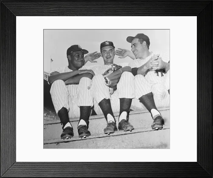 Framed Print : Yogi Berra Sitting Players Framed Print : Yogi Berra Sitting Players