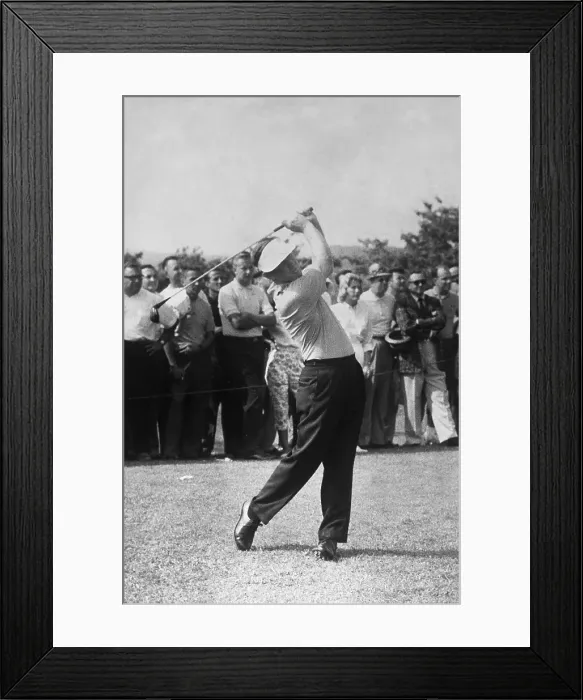 Framed Print : Gene Littler During Golf Match Framed Print : Gene Littler During Golf Match