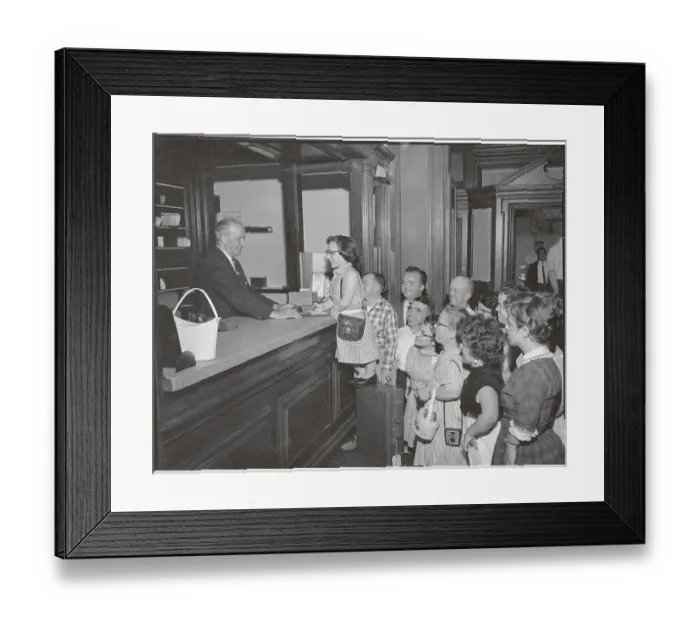 Framed Print : Little People in Hotel Lobby Framed Print : Little People in Hotel Lobby