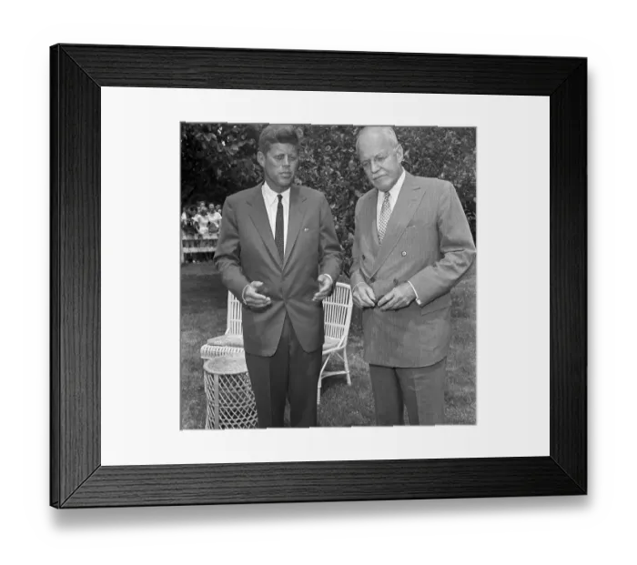 Framed Print : John F. Kennedy With Allen Dulles Framed Print : John F. Kennedy With Allen Dulles