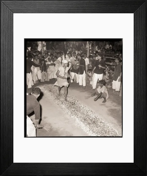 Framed Print : Moslem Tradition of Walking on Hot Coals Framed Print : Moslem Tradition of Walking on Hot Coals