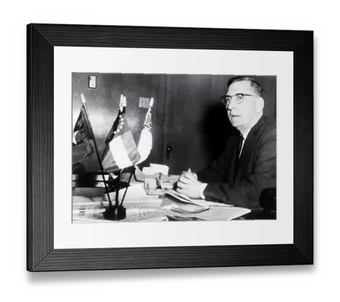 Framed Print : Governor Ross Barnett at Desk Framed Print : Governor Ross Barnett at Desk