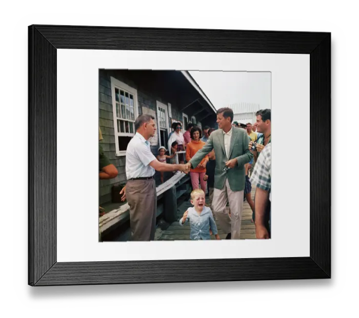 Framed Print : Kennedys on Pier at Hyannisport Framed Print : Kennedys on Pier at Hyannisport