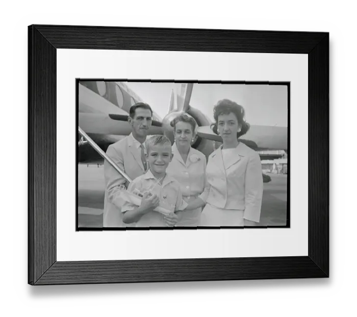 Framed Print : Boy with His Family Framed Print : Boy with His Family