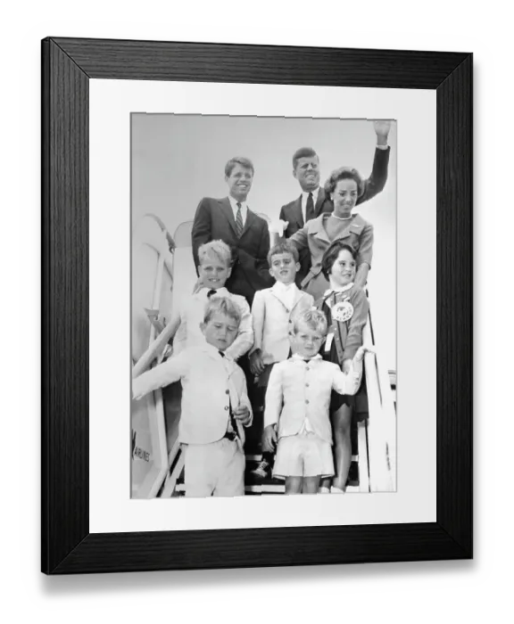 Framed Print : Kennedy Family Leaving on a Plane