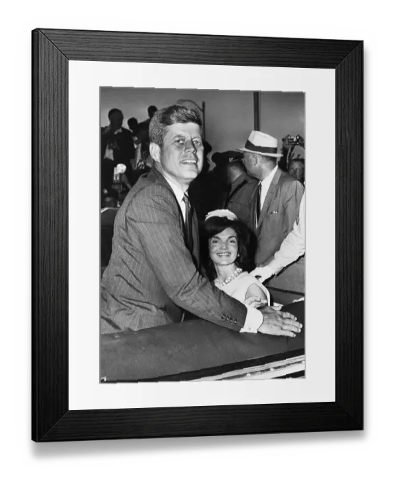 Framed Print : Senator John F. Kennedy and Jacqueline Kennedy Framed Print : Senator John F. Kennedy and Jacqueline Kennedy