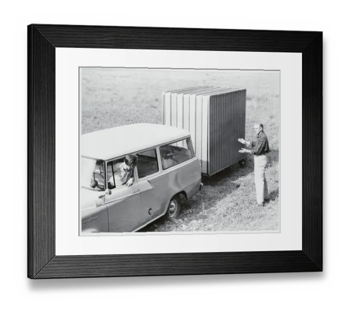 Framed Print : Accordion-Style Trailer Framed Print : Accordion-Style Trailer