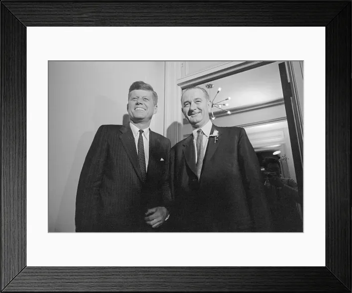 Framed Print : Senators John F. Kennedy and Lyndon B. Johnson Framed Print : Senators John F. Kennedy and Lyndon B. Johnson