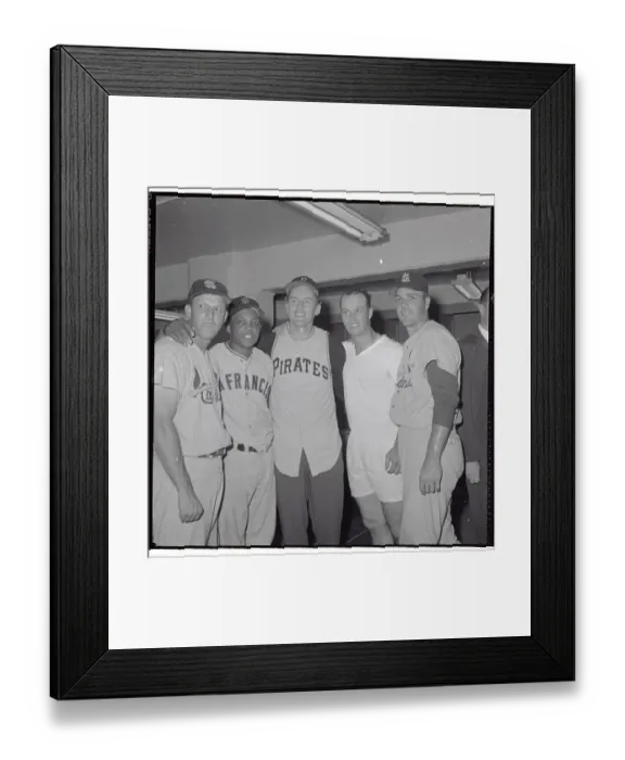 Framed Print : All Star Game Players Posing for Camera Framed Print : All Star Game Players Posing for Camera