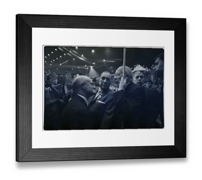 Framed Print : Jacob Arvey, Richard Daley and David Lawrence Talking Framed Print : Jacob Arvey, Richard Daley and David Lawrence Talking