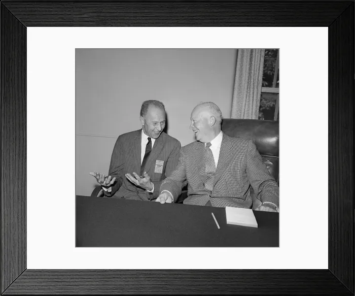 Framed Print : President Eisenhower Chatting with George Kistiakowsky Framed Print : President Eisenhower Chatting with George Kistiakowsky