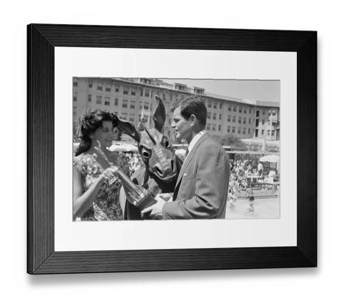 Framed Print : Ted Kennedy Presenting Trophy Framed Print : Ted Kennedy Presenting Trophy