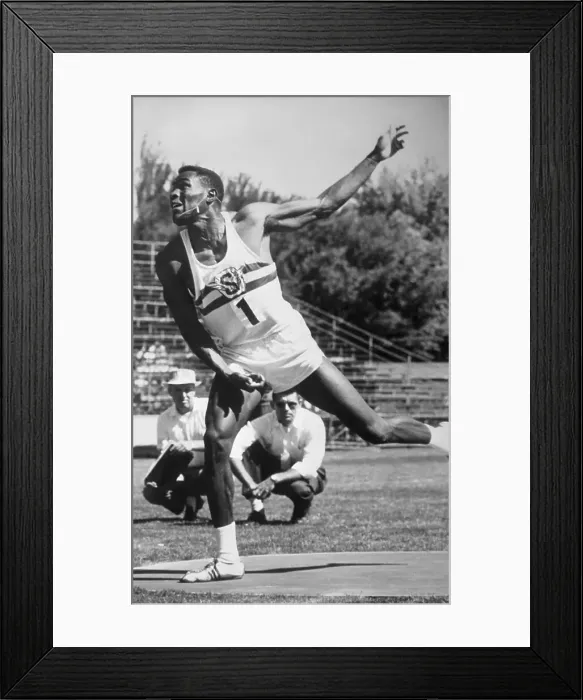 Framed Print : Rafer Johnson Heaving Discus Framed Print : Rafer Johnson Heaving Discus
