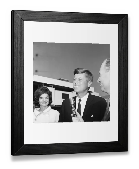 Framed Print : John F. Kennedy Answering Reporter Framed Print : John F. Kennedy Answering Reporter