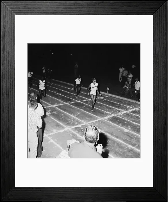Framed Print : Wilma Rudolph Breaking World Record Framed Print : Wilma Rudolph Breaking World Record