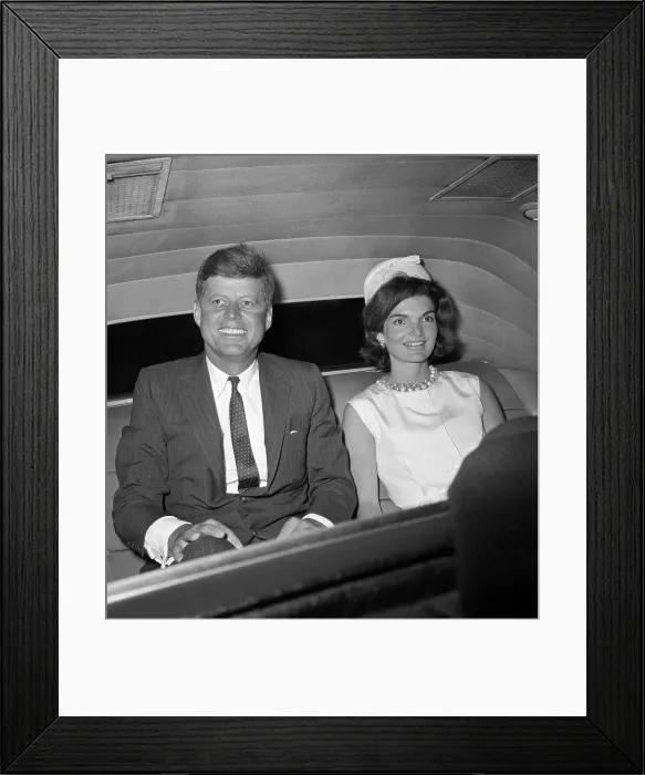 Framed Print : Senator And Mrs. Kennedy At Airport