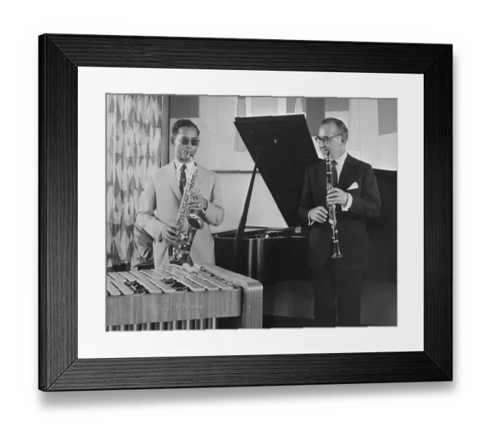 Framed Print : Benny Goodman and King Bhumiphol Framed Print : Benny Goodman and King Bhumiphol