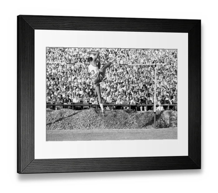 Framed Print : John Thomas Breaks the High Jump Record Framed Print : John Thomas Breaks the High Jump Record