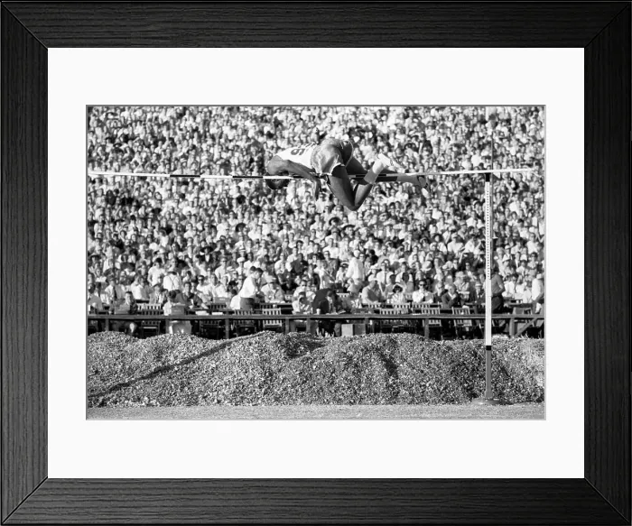Framed Print : John Thomas Breaks the High Jump Record Framed Print : John Thomas Breaks the High Jump Record