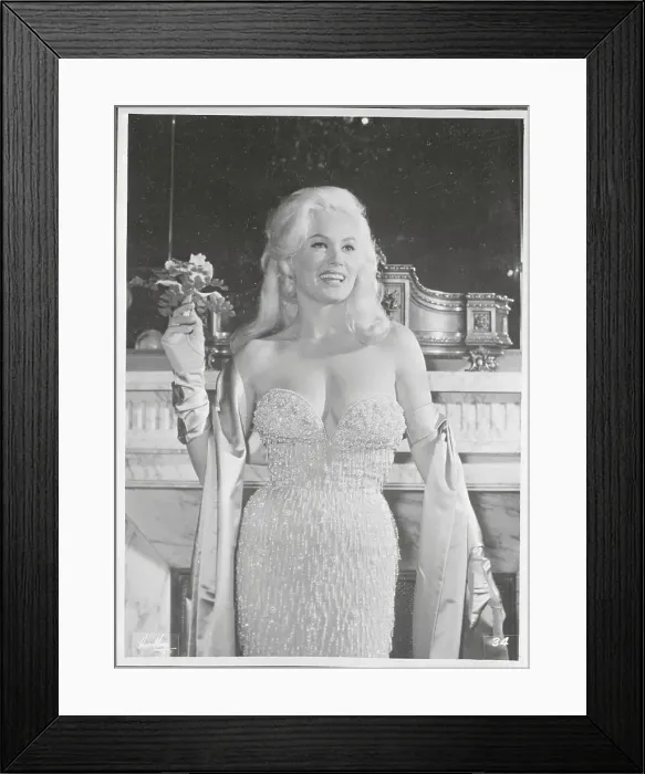 Framed Print : Mamie Van Doren Posing in Stunning Dress Framed Print : Mamie Van Doren Posing in Stunning Dress