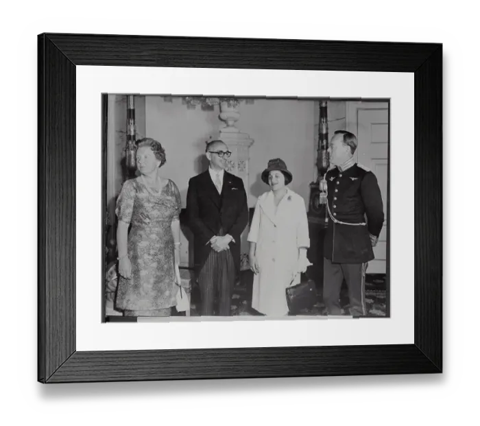 Framed Print : Arturo Frondizi Visiting Dutch Royalty Framed Print : Arturo Frondizi Visiting Dutch Royalty