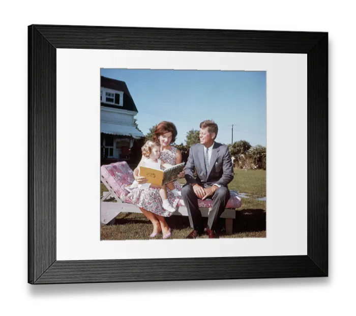 Framed Print : Jacqueline Kennedy Reading to Her Daughter Caroline Framed Print : Jacqueline Kennedy Reading to Her Daughter Caroline
