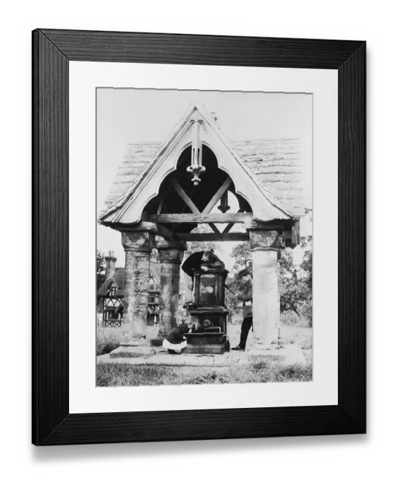 Framed Print : Children Playing Around Water Pump Framed Print : Children Playing Around Water Pump
