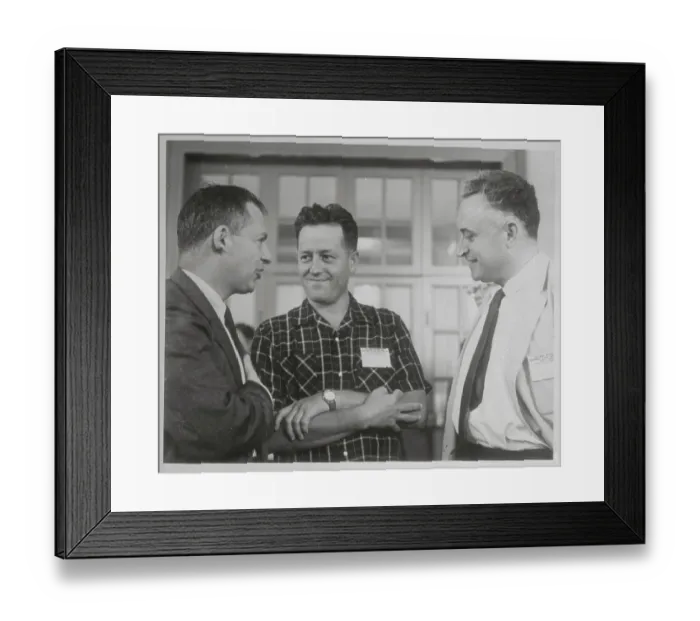 Framed Print : H L Anderson with V D Burlakov and G Hutchinson